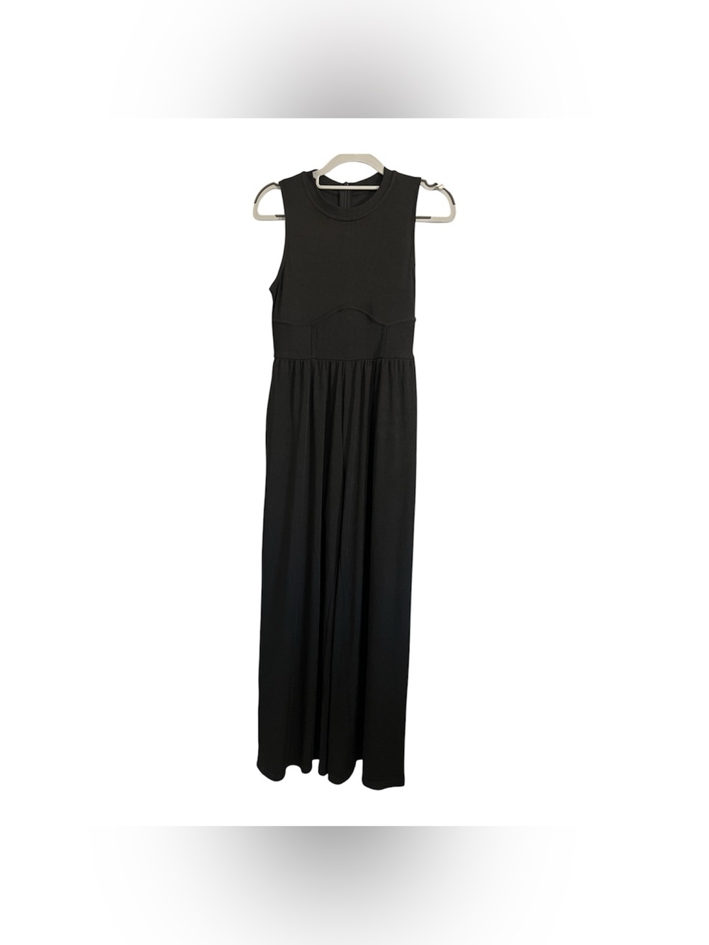 Cider Solid Sleeveless Wide Leg Jumpsuit